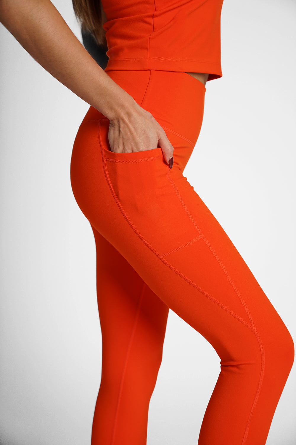 Women's Leggings - Tangerine