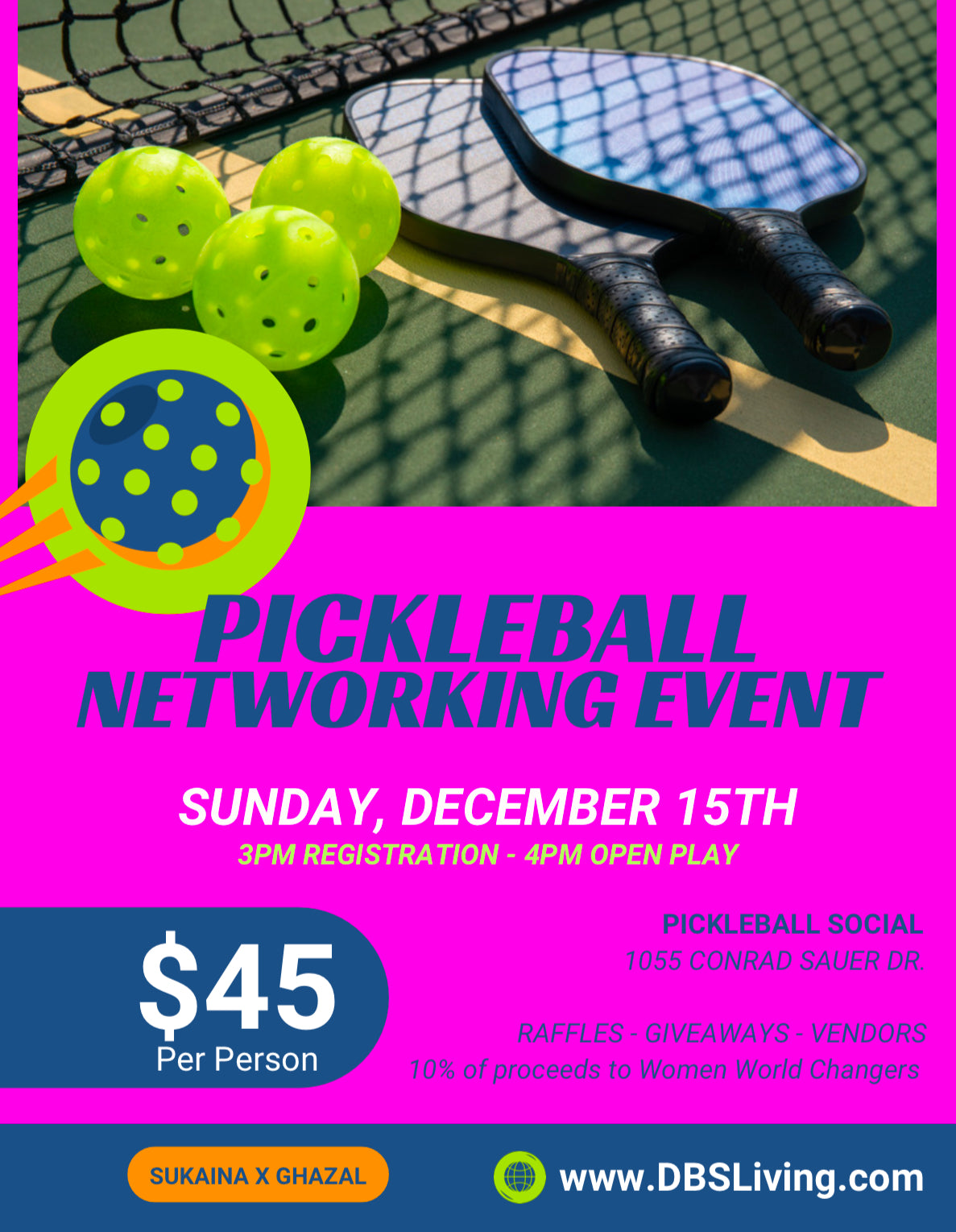 Dec. 15th Pickleball Networking Event