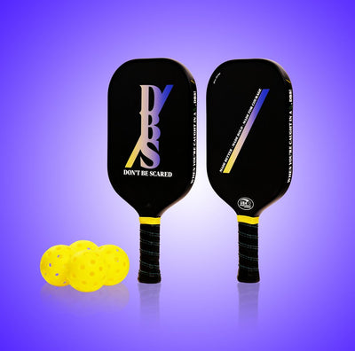 Pickleball Paddle Set - includes 2 USAPA approved paddles, 4 balls, in a custom carrying case in a DBS gift box