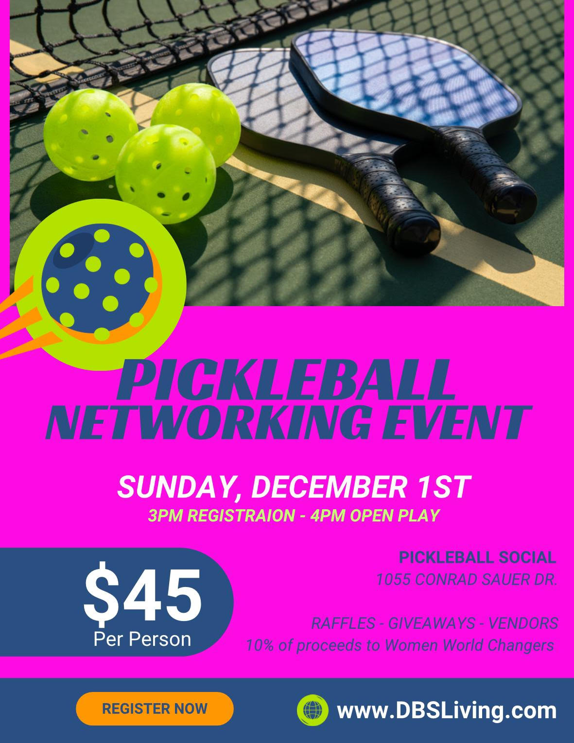 Dec. 1st Pickleball Networking Event